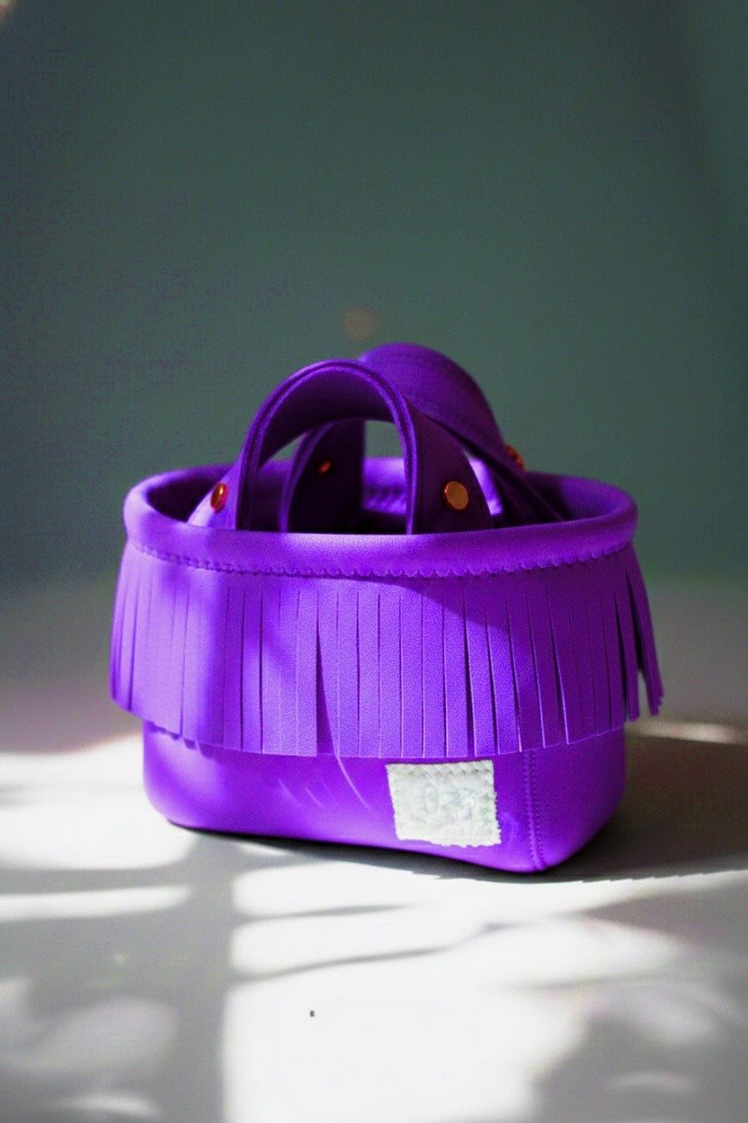 Pre-Order｜Fringe Mini Totebag – Gold Studs / 25 Colors