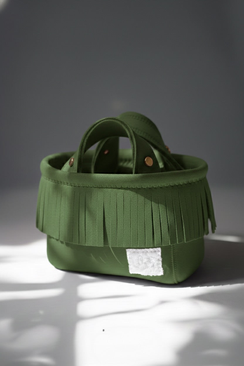 Pre-Order｜Fringe Mini Totebag – Gold Studs / 25 Colors