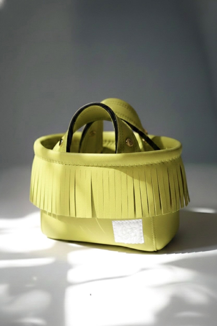 Pre-Order｜Fringe Mini Totebag – Gold Studs / 25 Colors